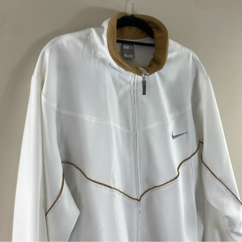 Vtg Y2K Nike‎ Mens Fit Dry Air Force Long Sleeve Full Zip Track Jacket Sz XL